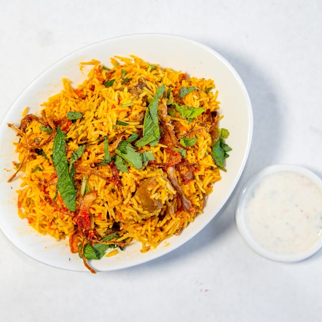 Goat Biryani.