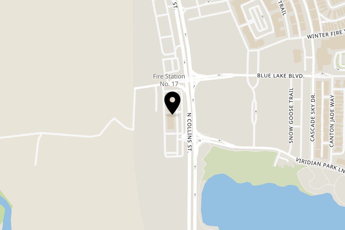 Map showing the location of Nanglo Restaurant and Bar Arlington on 3980 N Collins St Ste 150 in Arlington
